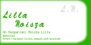 lilla moisza business card